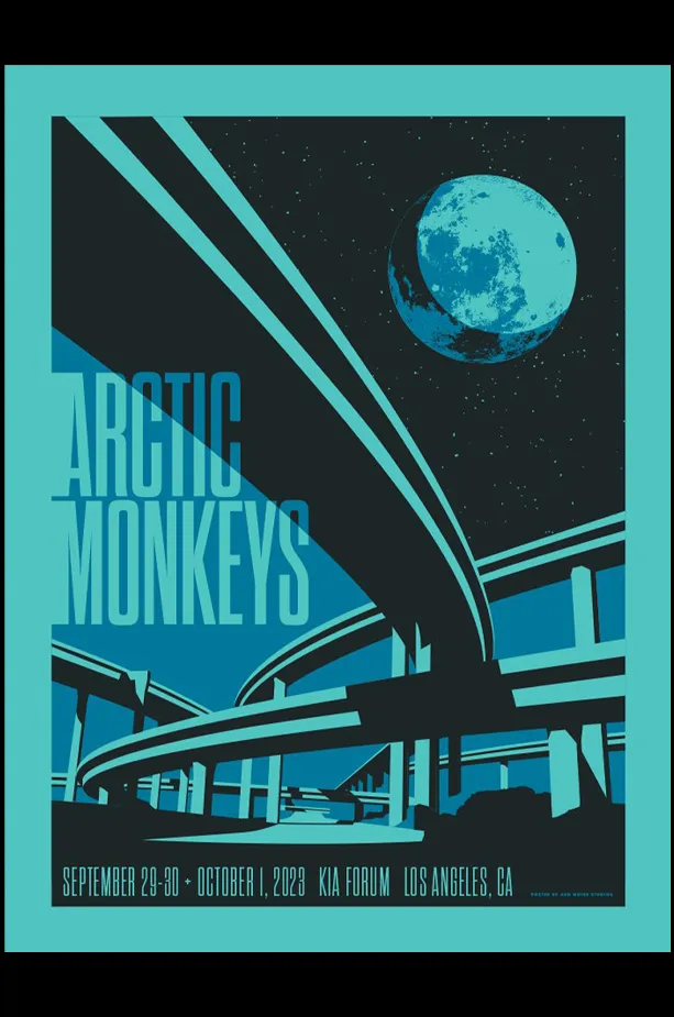 Arctic Monkeys Los Angeles, CA 2023 (Night 2) My Show Poster