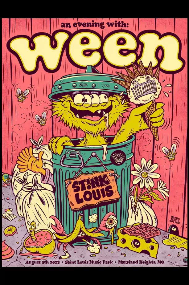 Ween St. Louis 2023 My Show Poster